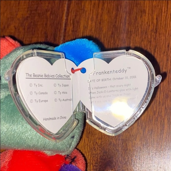 2000 Frankenteddy Ty Beanie Baby - Picture 3 of 3